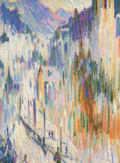 St. Moritz in de Winter door Curt Herrmann